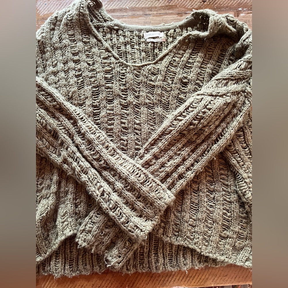 large urban outfitters olive green sweater
